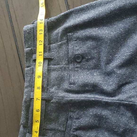 VINCE. High Wait Wool Pleat Front Trousers. - Picture 6 of 9